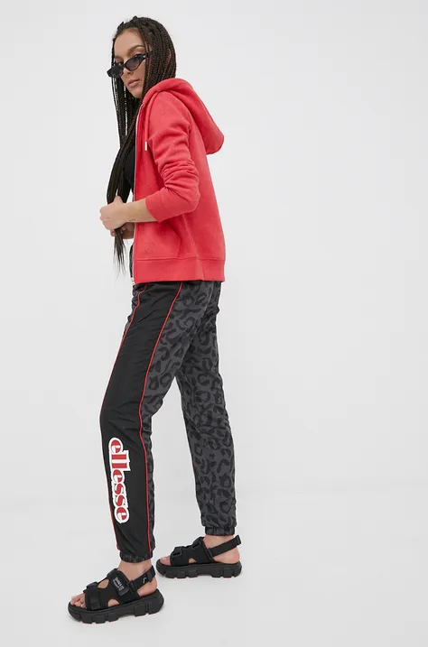 Спортивные штаны Ellesse женские цвет чёрный jogger высокая посадка