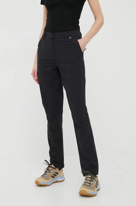 Viking pantaloni de exterior Expander Ultralight femei, culoarea negru