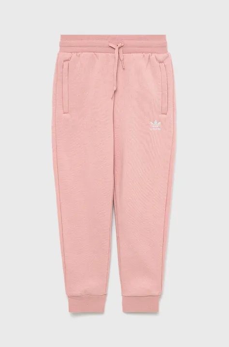 Παιδικό παντελόνι adidas Originals χρώμα: ροζ