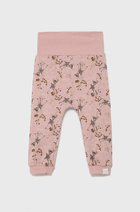 Name it spodnie dziecięce x Disney kolor różowy wzorzyste