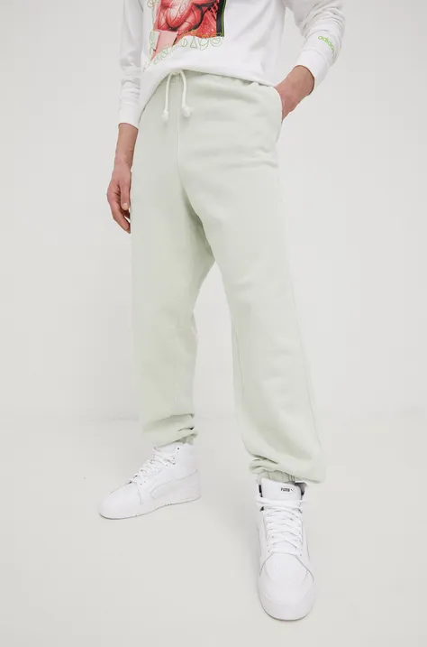 Levi's spodnie dresowe męskie kolor zielony gładkie