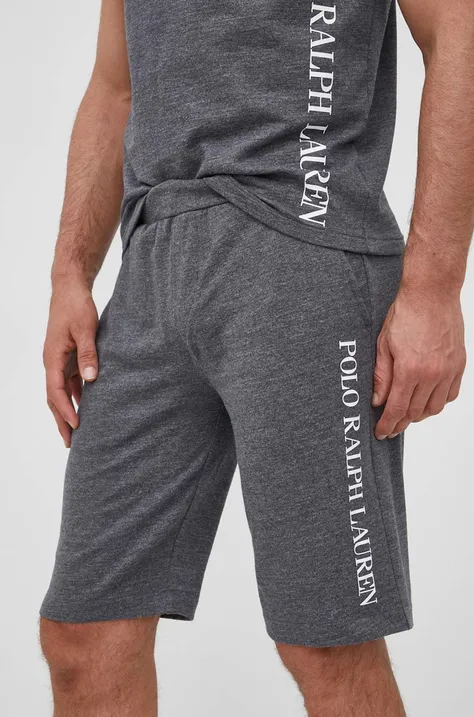Kratke hlače Polo Ralph Lauren za muškarce, boja: siva