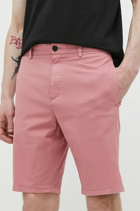 Kratke hlače HUGO moški, roza barva