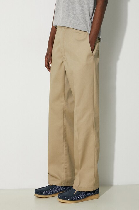 Dickies pantaloni bărbați, culoarea bej, drept DK0A4XK6KHK-Khaki