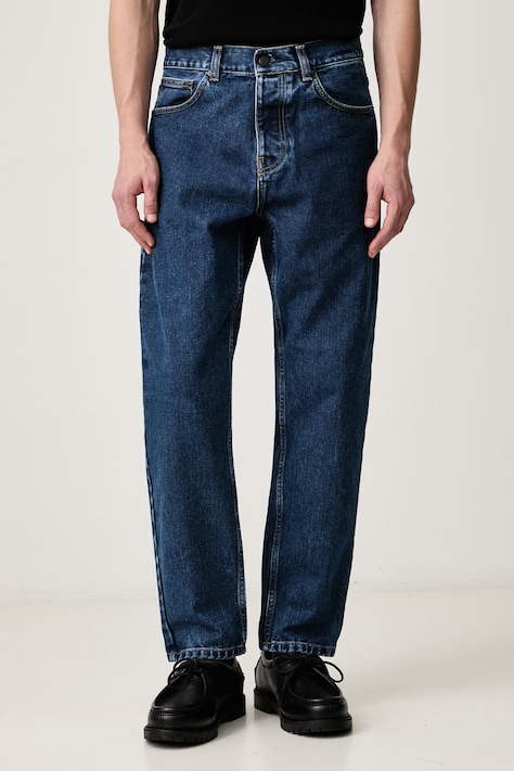 Carhartt WIP Spodnie Carhartt WIP Newel Pant I029208 BLUE STONE WASHED regular fit džíny modré I029208.0106