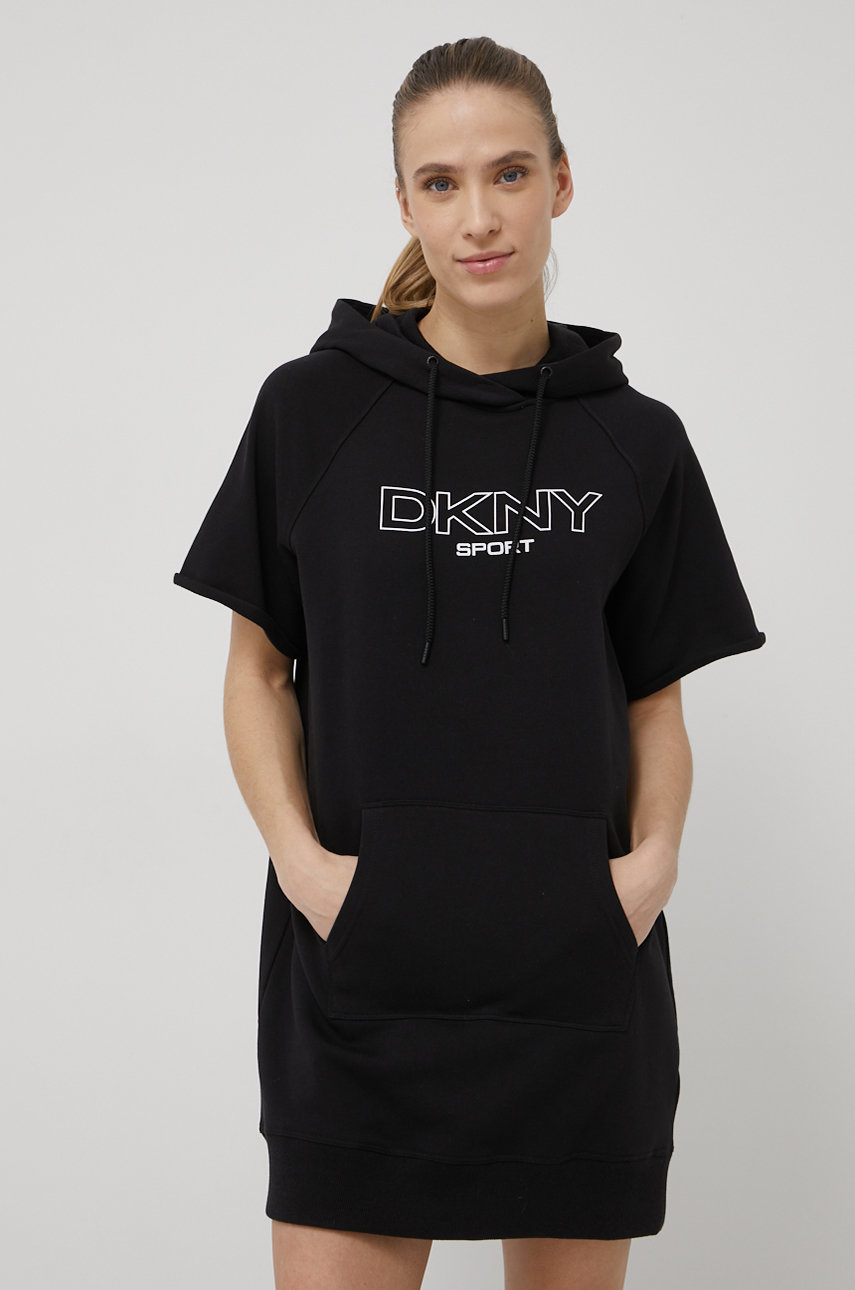 Dkny sukienka DP1D4601 kolor czarny mini oversize