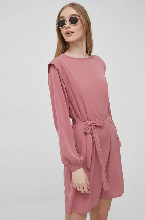 Платье JDY цвет розовый mini прямая