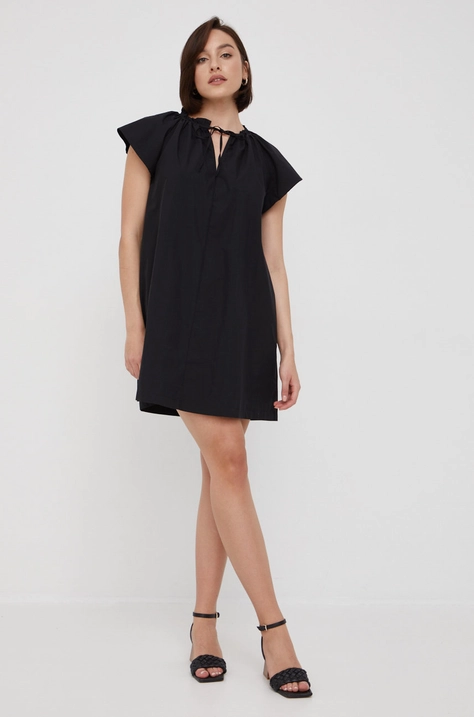 GAP rochie culoarea negru, mini, drept