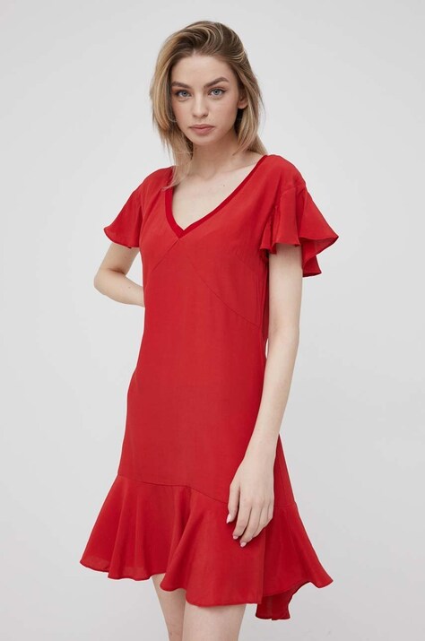 Pepe Jeans rochie Iren culoarea rosu, mini, dreaptă