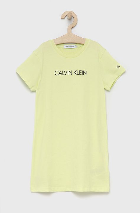 Calvin Klein Jeans bombažna obleka za otroke