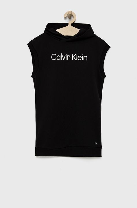 Calvin Klein Jeans sukienka bawełniana dziecięca IG0IG01421.PPYY