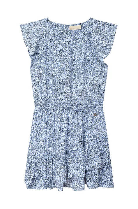 Michael Kors rochie fete culoarea albastru marin, mini, evazati