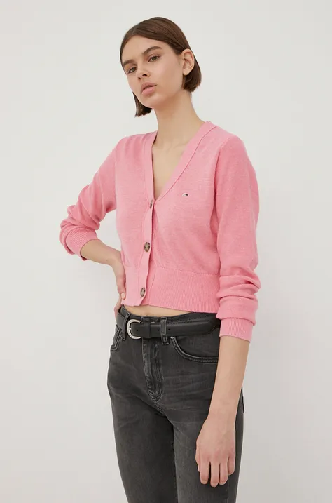 Tommy Jeans жіночий колір рожевий легкий