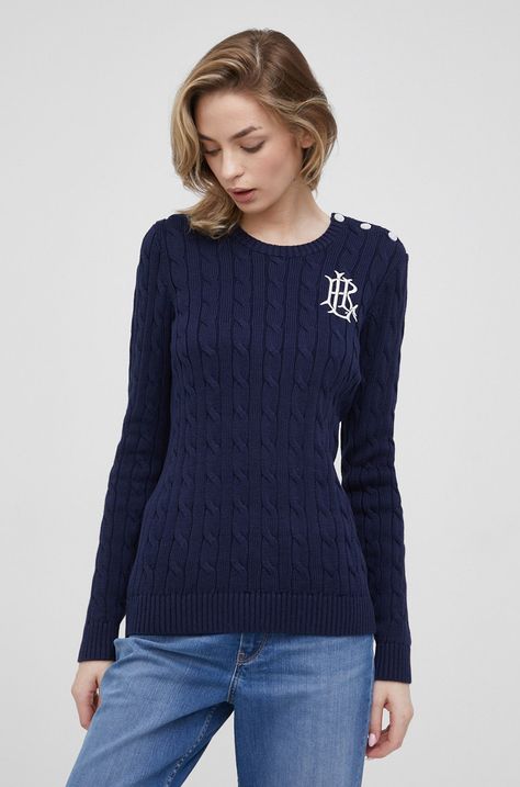 Lauren Ralph Lauren bombažni pulover
