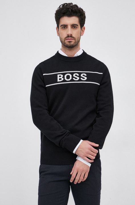 Μάλλινο πουλόβερ Boss