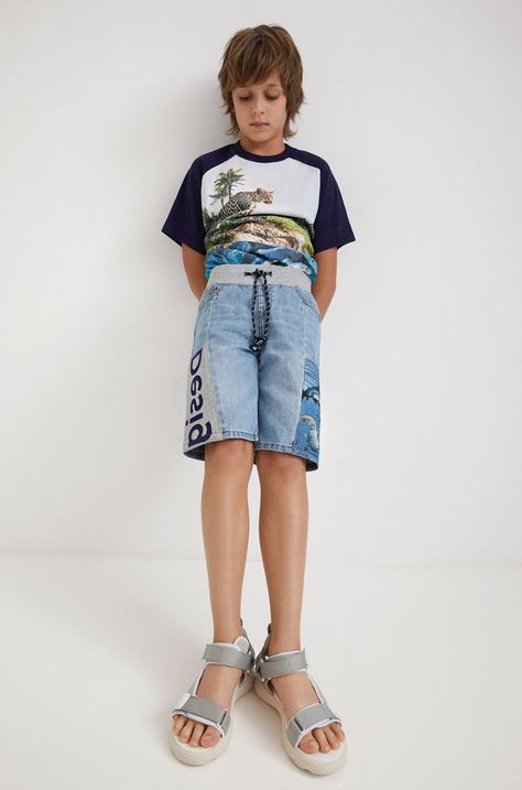 Дитячі джинсові шорти Desigual