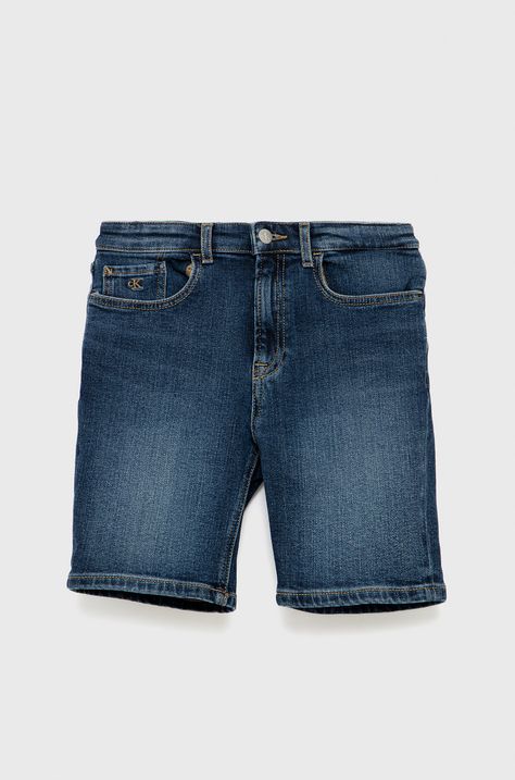 Calvin Klein Jeans szorty jeansowe dziecięce IB0IB01178.PPYY