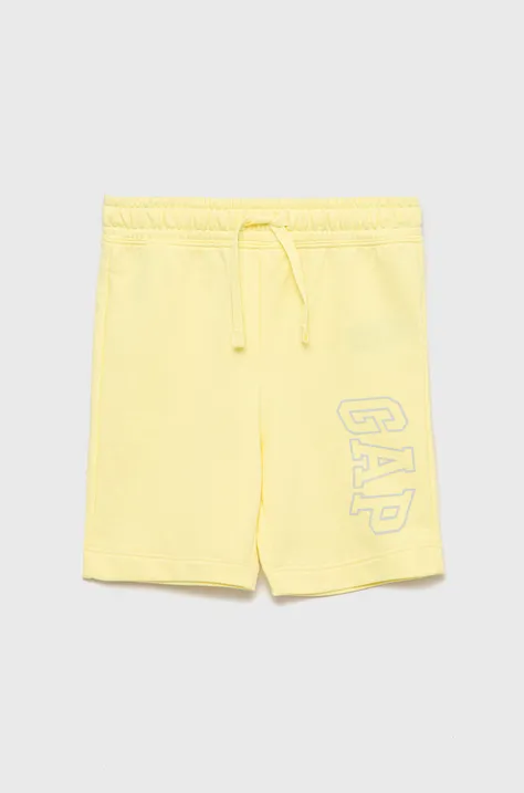 Dječje kratke hlače GAP boja: žuta,