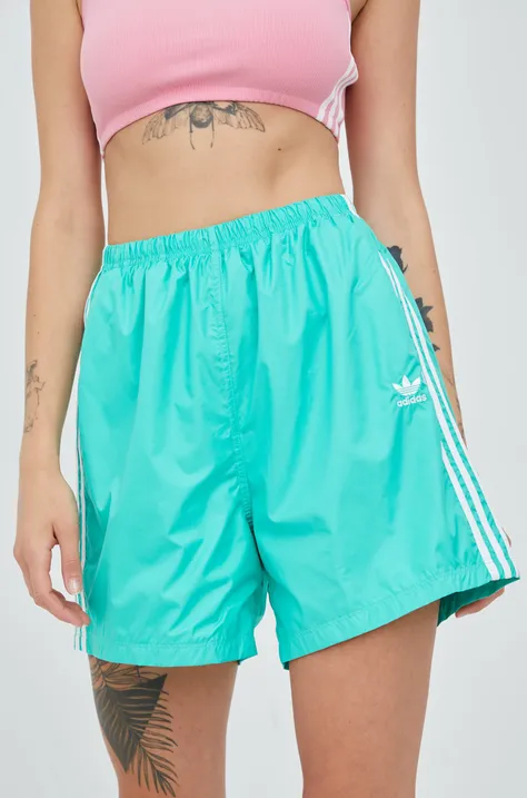 adidas Originals shorts Adicolor women's green color
