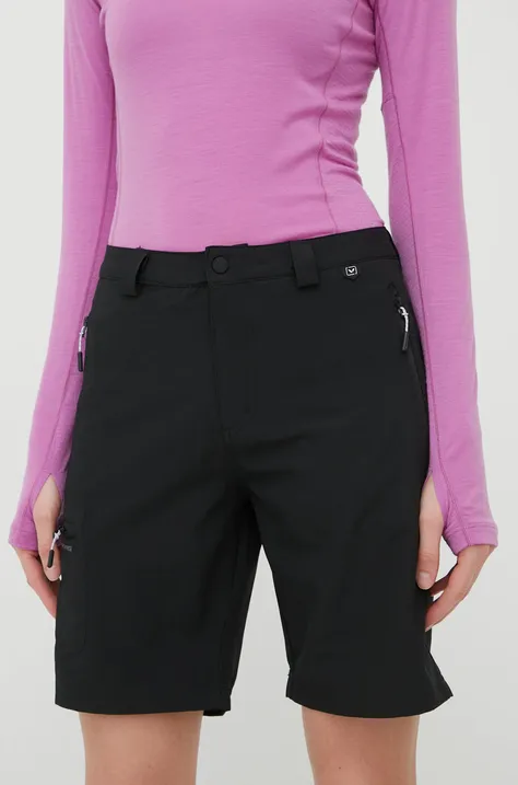 Kratke outdoor hlače Viking Sumatra za žene, boja: crna, glatki materijal, visoki struk, 800/24/9565