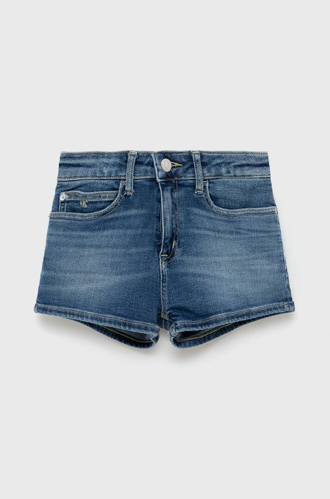 Calvin Klein Jeans szorty jeansowe dziecięce IG0IG01447.PPYY
