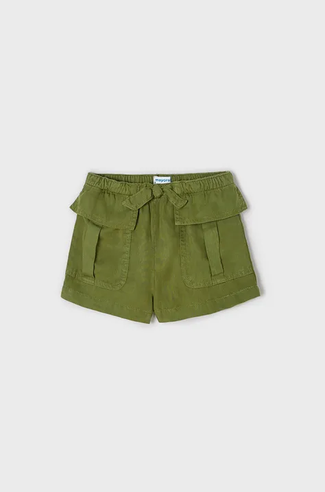 Dječje kratke hlače Mayoral boja: zelena, glatke