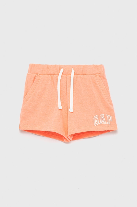 GAP pantaloni scurti copii culoarea roz, cu imprimeu, talie reglabila