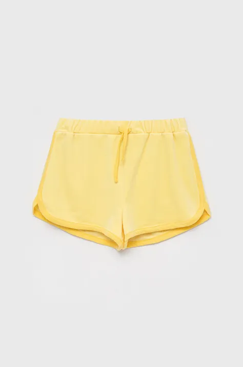 Dječje kratke hlače Kids Only boja: žuta, glatki materijal