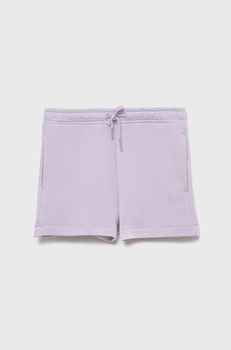 Tom Tailor pantaloni scurti copii culoarea violet, neted
