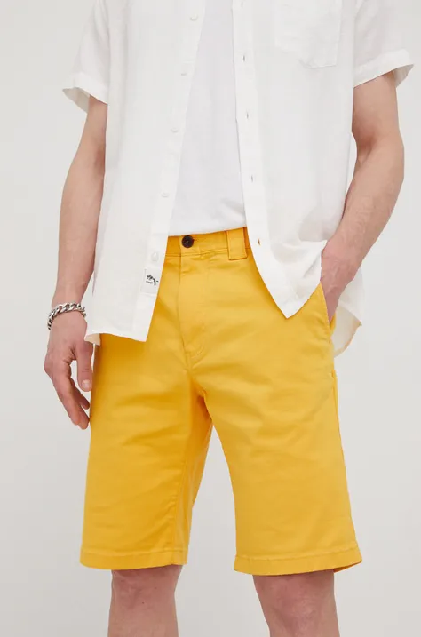 Tommy Jeans szorty SCANTON DM0DM13221.PPYY męskie kolor żółty