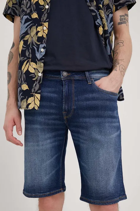 Rifľové krátke nohavice Produkt by Jack & Jones pánske,