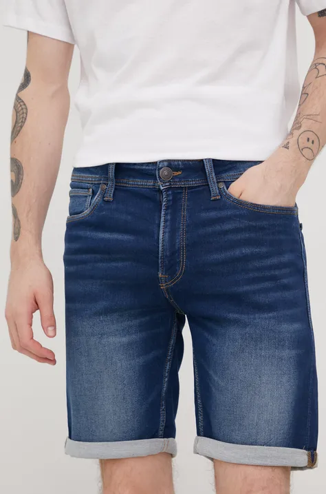 Traper kratke hlače Produkt by Jack & Jones za muškarce, boja: tamno plava