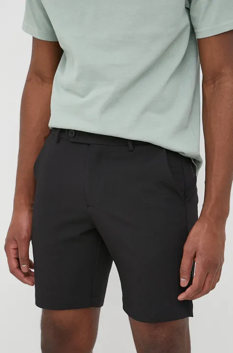 Kratke hlače Samsoe Samsoe za muškarce, boja: crna
