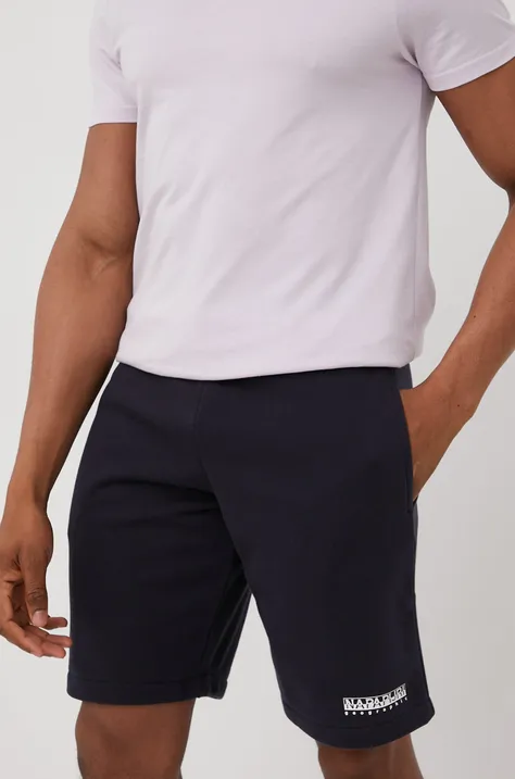 Kratke hlače Napapijri N-Box za muškarce, boja: tamno plava, NP0A4GAO1761