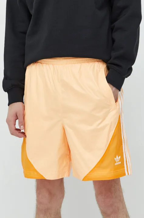 Σορτς adidas Originals χρώμα: πορτοκαλί