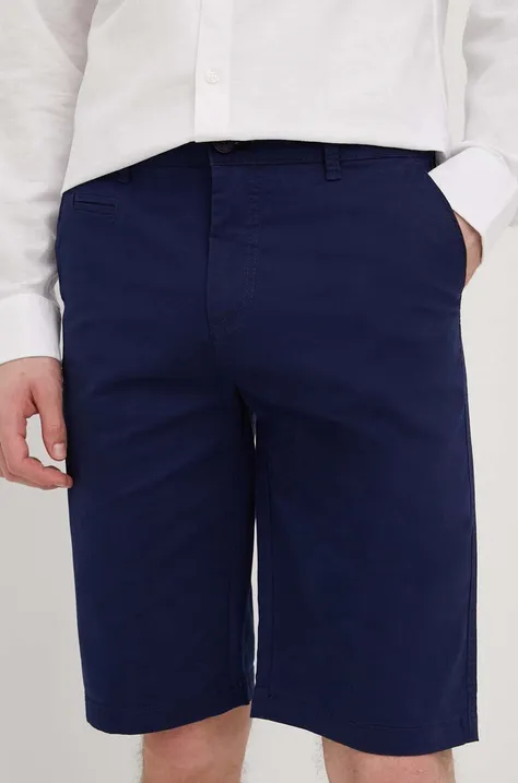 Kratke hlače Solid moške, mornarsko modra barva