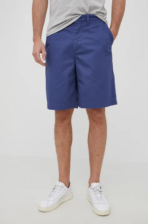 Pamučne kratke hlače Polo Ralph Lauren za muškarce, boja: tamno plava