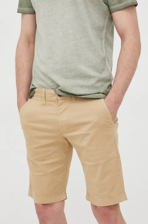 Kratke hlače Pepe Jeans Mc Queen Short za muškarce, boja: bež