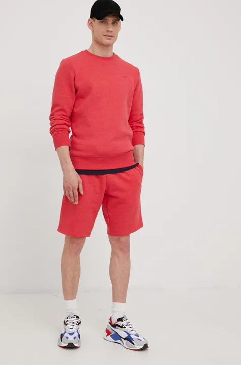 Superdry pantaloni scurti barbati, culoarea rosu