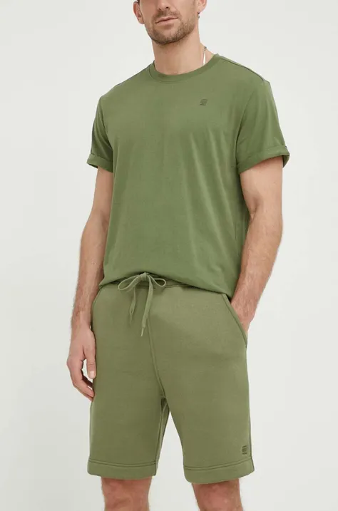 Kratke hlače G-Star Raw moški, zelena barva