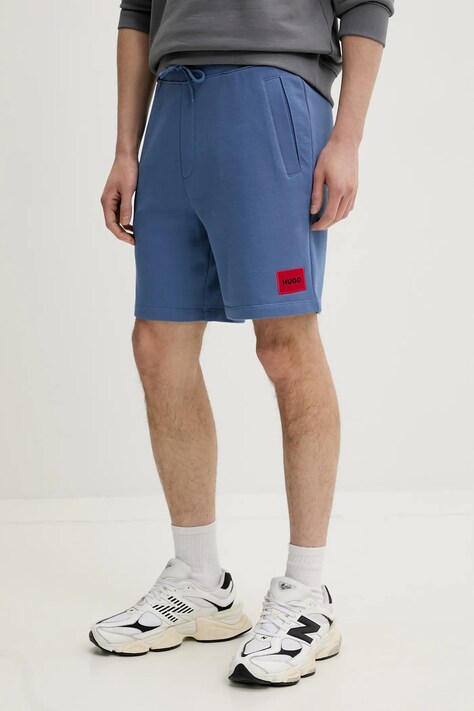 HUGO pantaloni scurti din bumbac culoarea negru, 50466196