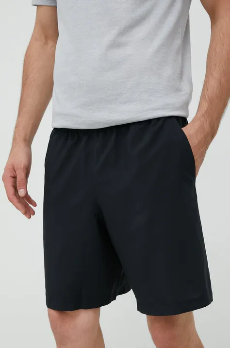 Kratke hlače za vadbo Under Armour Woven Graphic moške, črna barva