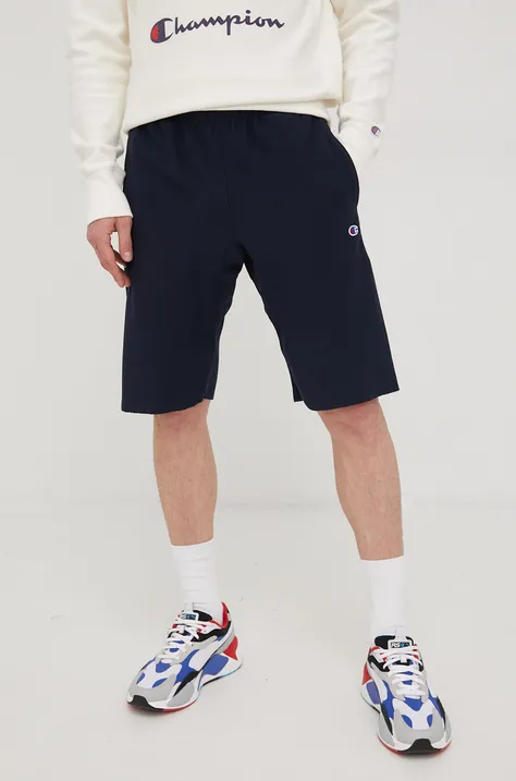 Champion pantaloni scurți 217236 bărbați, culoarea bleumarin 217236-BS501