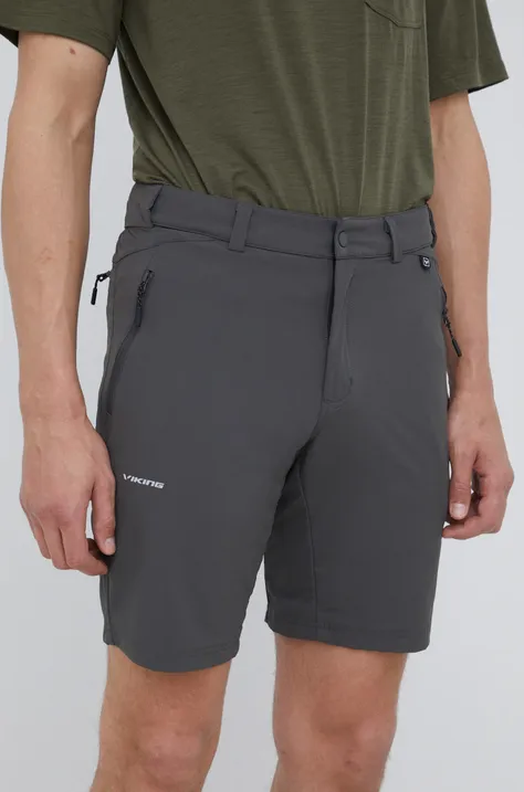 Kratke outdoor hlače Viking Expander za muškarce, boja: siva