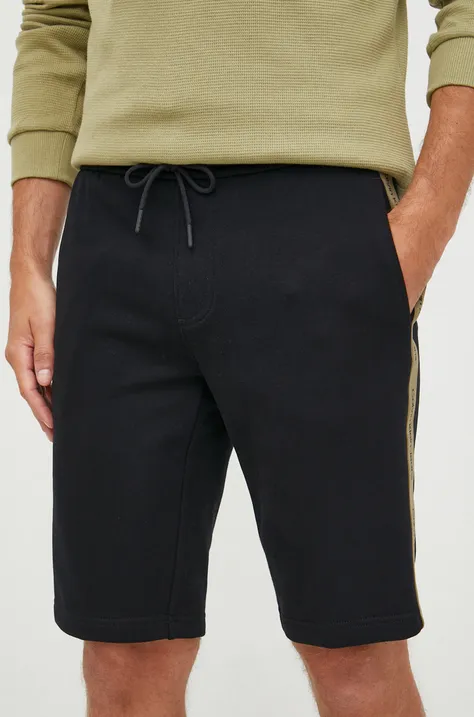 Bombažne kratke hlače Calvin Klein Jeans moški, črna barva