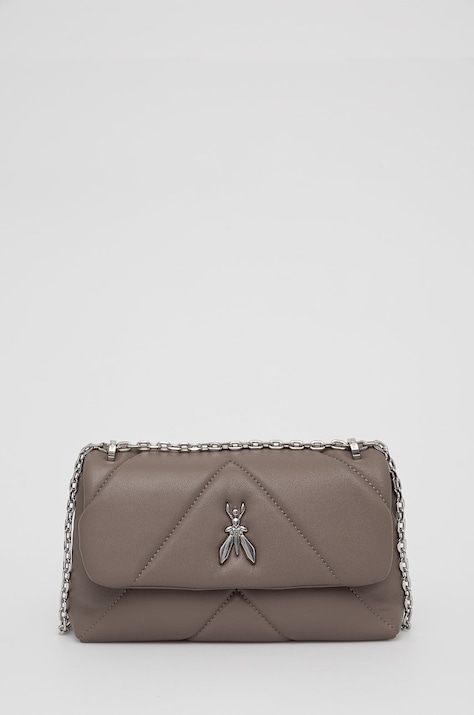 Patrizia Pepe torebka skórzana kolor brązowy CB0084 L006