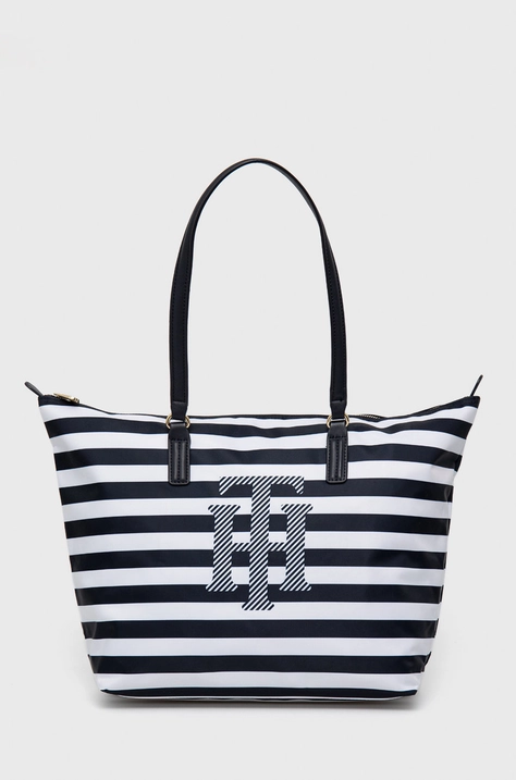 Torba Tommy Hilfiger boja: tamno plava