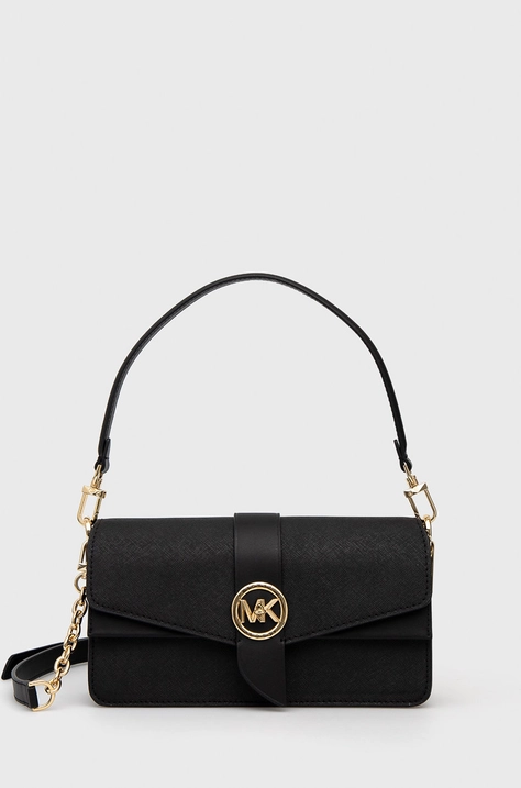 Шкіряна сумочка MICHAEL Michael Kors колір чорний