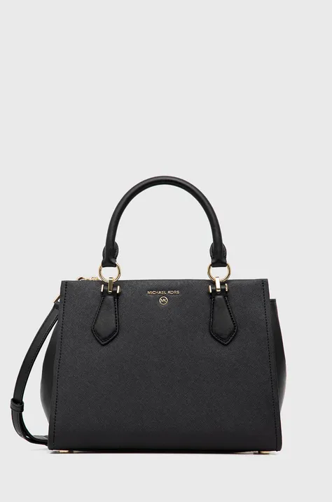 MICHAEL Michael Kors poseta de piele culoarea negru