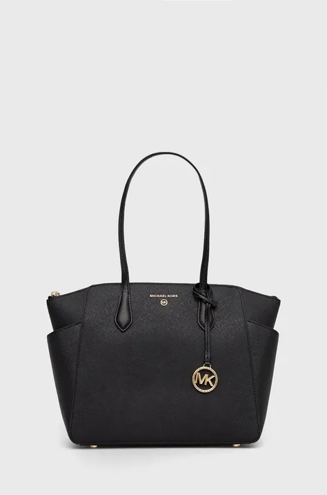 MICHAEL Michael Kors poseta de piele culoarea negru